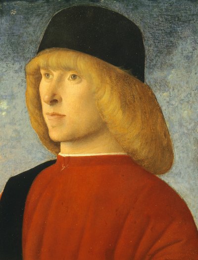 Portret van jonge senator door Giovanni Bellini