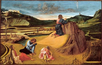 De Agonie in de Tuin, ca.1465 (tempera op paneel) door Giovanni Bellini