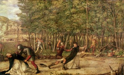 De moord op St. Peter Martyr, 1507 door Giovanni Bellini