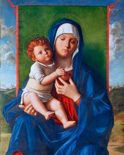 De Maagd en het Kind, ca. 1480-1490 door Giovanni Bellini