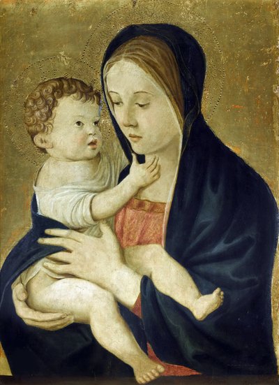 De Maagd en het Kind, ca 1470-1475 door Giovanni Bellini
