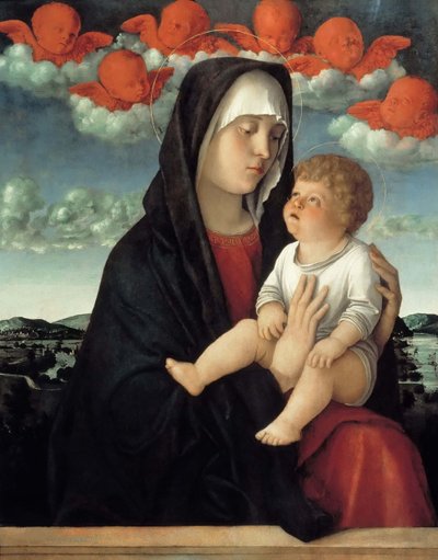 De Maagd en kind, ca. 1500 door Giovanni Bellini