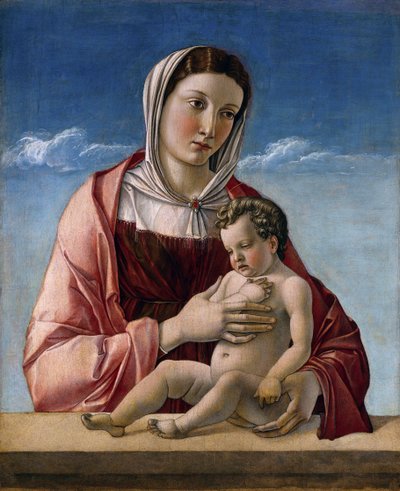 Maagd en kind (Madonna Frizzoni) door Giovanni Bellini