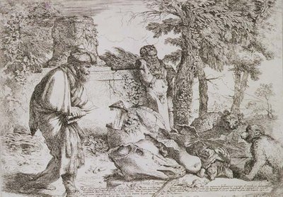 Diogenes op Zoek naar een Eerlijk Man door Giovanni Benedetto Castiglione