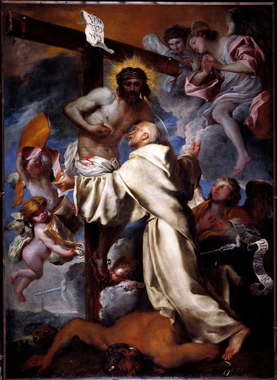 Mystieke Visie van Sint-Bernardus door Giovanni Benedetto Castiglione