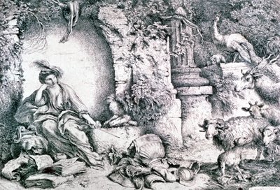 Circe verandert de mannen van Ulysses, ca. 1650 door Giovanni Benedetto Castiglione
