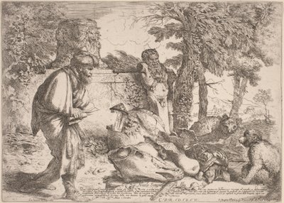 Diogenes op Zoek naar een Eerlijk Man door Giovanni Benedetto Castiglione