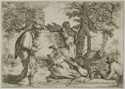 Diogenes op Zoek naar een Eerlijk Man door Giovanni Benedetto Castiglione