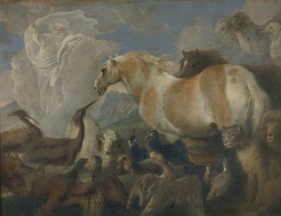 De Schepping, midden 17e eeuw door Giovanni Benedetto Castiglione