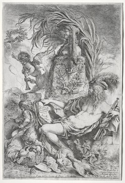 Het genie van Castiglione, 1648 door Giovanni Benedetto Castiglione