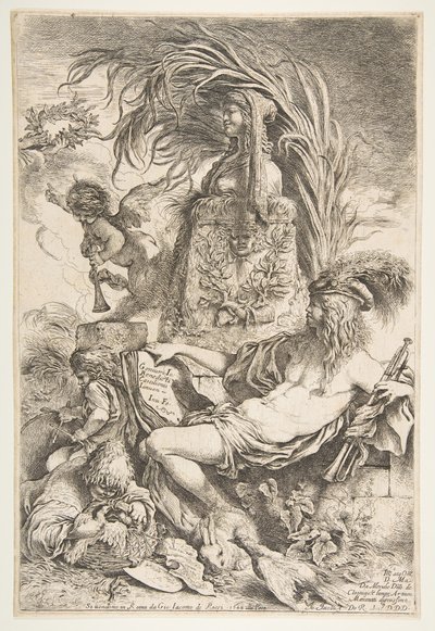De Genius van Castiglione, ca. 1645-47 gepubliceerd 1648 door Giovanni Benedetto Castiglione