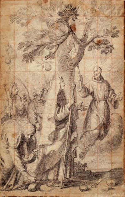 Een wonder van St. Torello de kluizenaar door Giovanni Biliverti