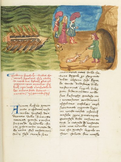 Decameron, Beritola - Corrado II di Villafranca ontdekt Beritola , Tweede dag, kort verhaal 6. door Giovanni Boccaccio