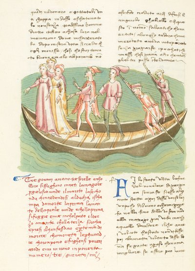 Decameron, Entremetteur malgré lui - Ninette en haar zussen varen , Vierde dag, kort verhaal 3. door Giovanni Boccaccio