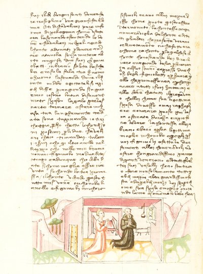 Decameron, De indiscrete juwelen - Alibech en Rustico bidden , Derde dag, kort verhaal 10. door Giovanni Boccaccio