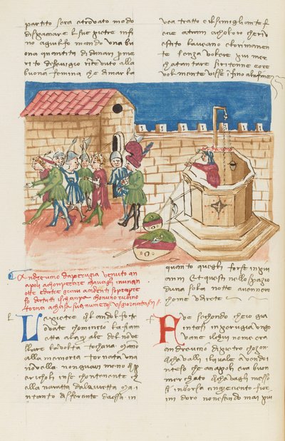 Decameron, De geuren van Napels - Andreuccio di Pietro komt uit de put, Tweede dag, kort verhaal 5. door Giovanni Boccaccio