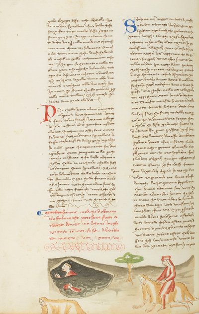 Decameron, Het gruwelijke avontuur van meester Simon - Simone da Villa sur la fausse bêtei, Achtste dag, kort verhaal 9. door Giovanni Boccaccio