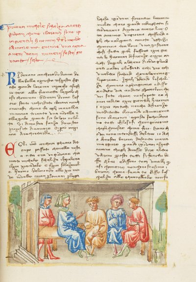 Decameron, Toen God leerde tekenen - Michele Scalza en de jongeren , Zesde dag, kort verhaal 6. door Giovanni Boccaccio