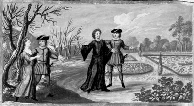 Decameron, Een necromant doet de wintertuin bloeien. Tiende dag, kort verhaal 5 door Giovanni Boccaccio