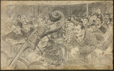 Publiek in een Parijse theater II door Giovanni Boldini