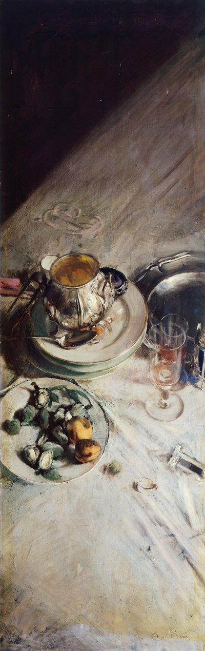 Hoek van de tafel van de schilder door Giovanni Boldini