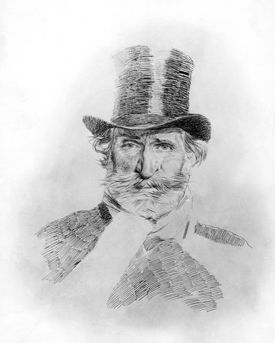 Portret van Giuseppe Verdi door Giovanni Boldini