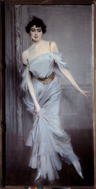 Portret van Madame Charles Max door Giovanni Boldini