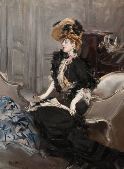 Portret van Mme. R.L., 1901 door Giovanni Boldini