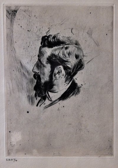 Portret van Paul Helleu door Giovanni Boldini
