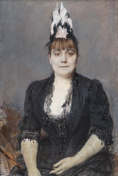 Portret van een dame door Giovanni Boldini