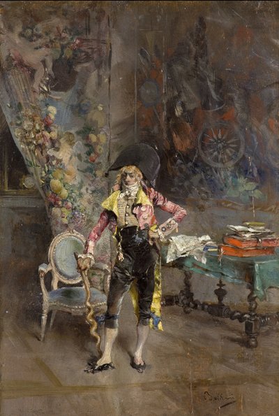 Portret van een man door Giovanni Boldini