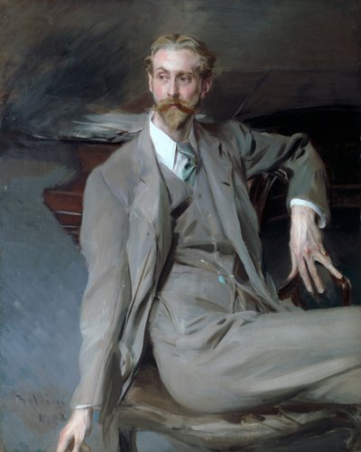 Portret van de door Giovanni Boldini
