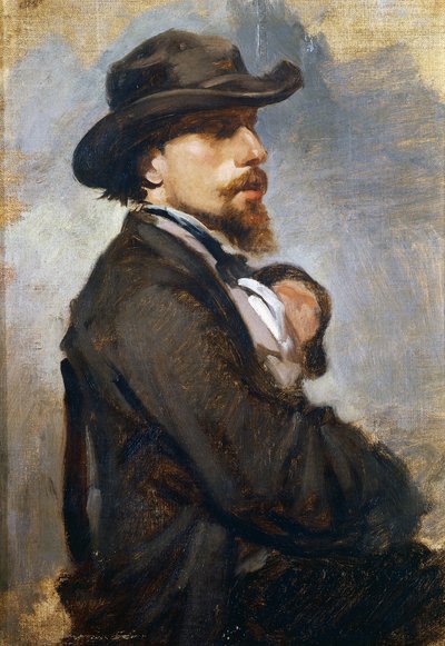 Portret van de Italiaanse schilder Vincenzo Cabianca (1827-1902) door Giovanni Boldini