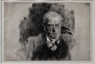 Portret van de schilder Adolph Menzel door Giovanni Boldini
