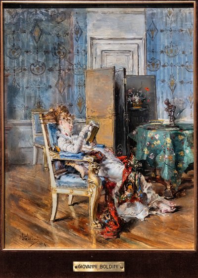 Lezende Vrouw door Giovanni Boldini
