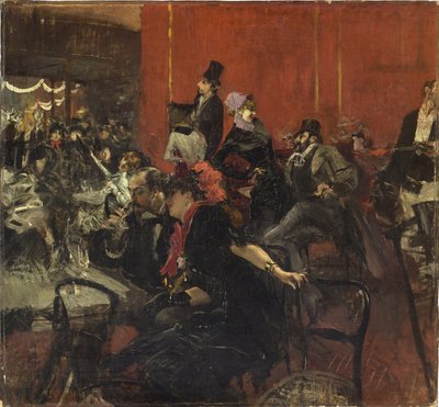 Feestelijke scène door Giovanni Boldini