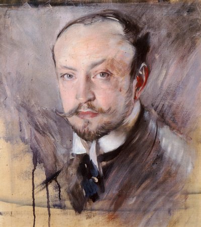 Zelfportret, vooraanzicht door Giovanni Boldini