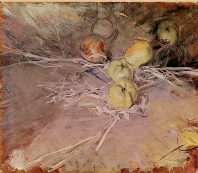Stilleven van Calville-appels door Giovanni Boldini