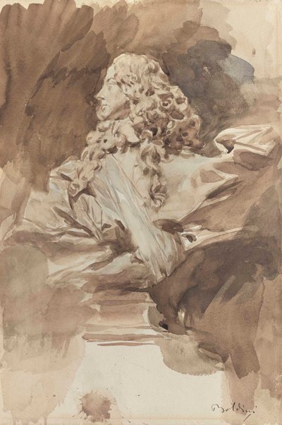 Studie van een buste van Francesco I d