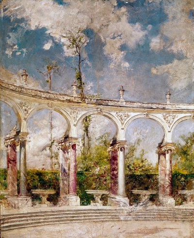 De zuilengang in Versailles door Giovanni Boldini
