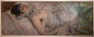 De Gravin van Rasty Liggend door Giovanni Boldini