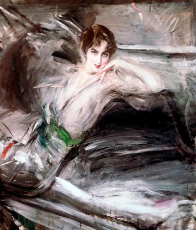 Vrouw Zittend op Stoel, ca. 1860 door Giovanni Boldini