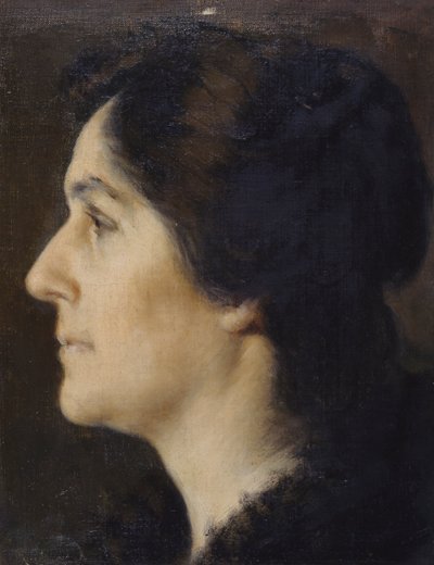 Gezicht van een vrouw door Giovanni Boldini