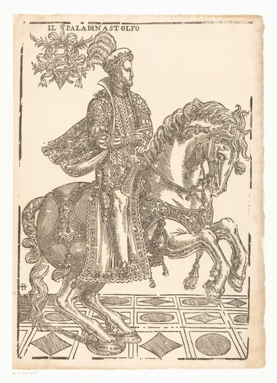 Astolfo te paard door Giovanni Britto