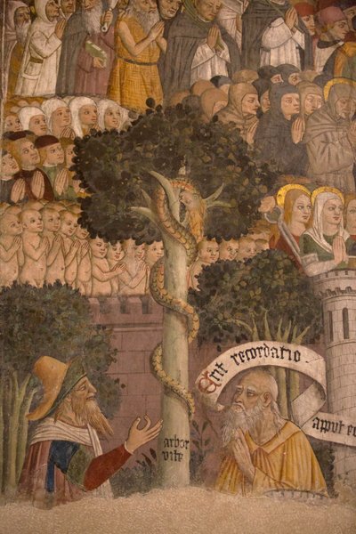 Laatste Oordeel, ca. 1492 (detail) door Giovanni Canavesio