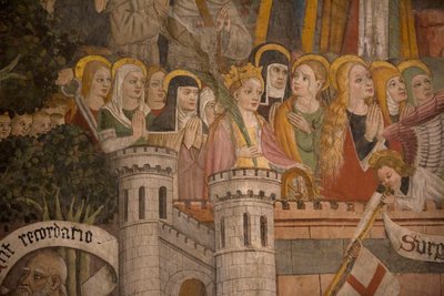 Laatste oordeel, ca. 1492 door Giovanni Canavesio