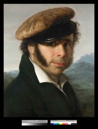 Portret van Pietro Ronzoni, 1825 door Giovanni Carnovali