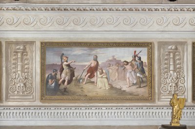 Het martelaarschap van Sint Matteüs, uit Verhalen van Christus door Giovanni Chiarini