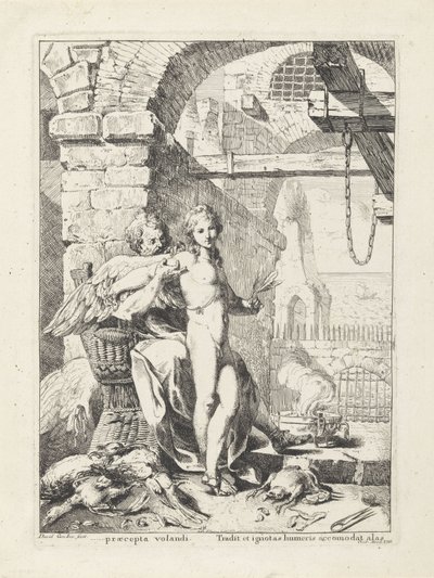Icarus krijgt van Daedalus zijn vleugels aangezet door Giovanni David