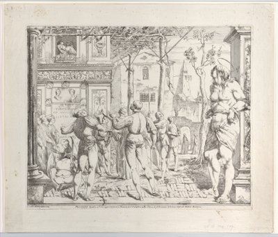 Het Martelaarschap van Sint Christoffel, Secondo Quadro, 1776 door Giovanni David